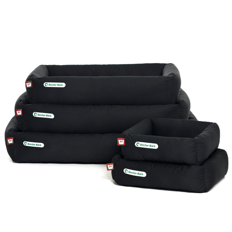 Hundebett schwarz - Doctor Bark - Stapel