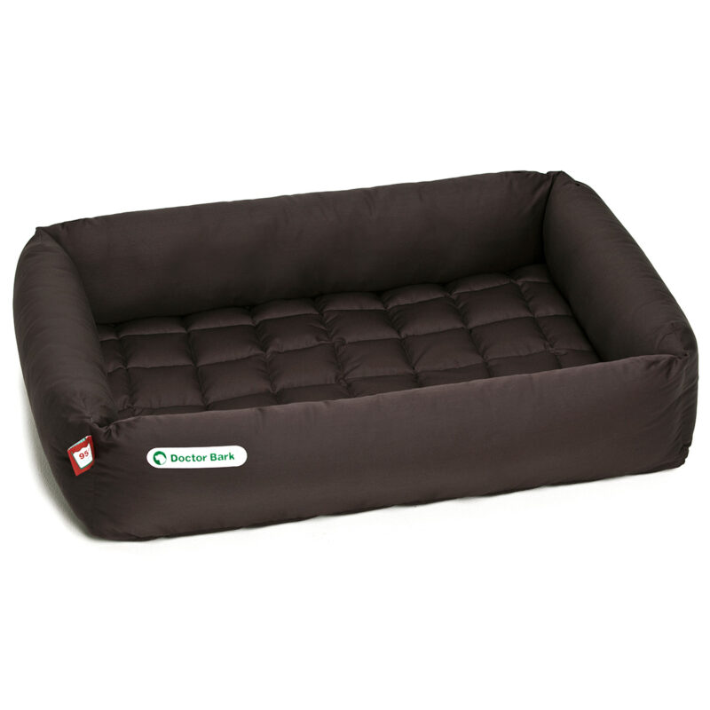 Hundebett-Set - Decke braun - Doctor Bark - Gr. l