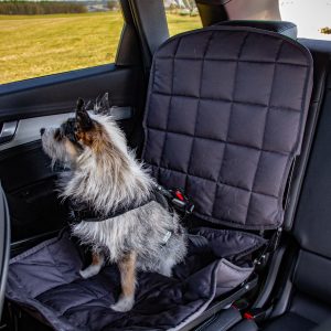 DoggySafe - Hunde Autositz mit Sicherheits-Gurtsystem für kleine Hunde